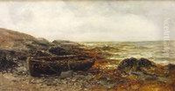 Currachs On A Rocky Shore - view 1