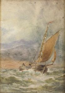A Yacht In Heavy Seas