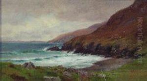 Waves Breaking On A Deserted Beach by Alexander Williams