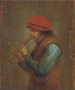 The flute player by David Teniers