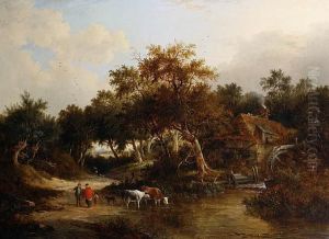 Landscape With Watermill by Edward Charles Williams