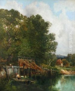 Eeltraps On The Stour by Edward Charles Williams