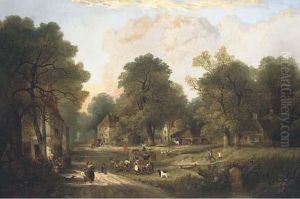 A Village In The New Forest by Edward Charles Williams