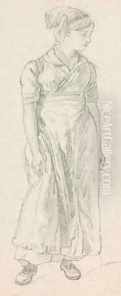 Jeune fille debout - view 1