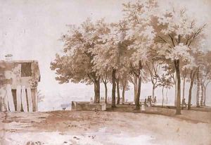 La Promenade de Saint-Antoine a Geneve by Wolfgang-Adam Toepffer