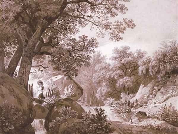 Jeune fille a la cascade, 1844 - view 1