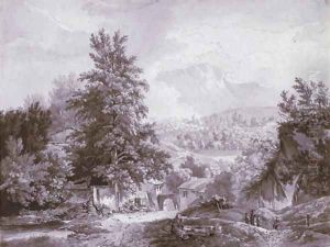 La scierie de Sierne pres de Geneve by Wolfgang-Adam Toepffer