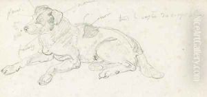 Etude d'un chien by Wolfgang-Adam Toepffer