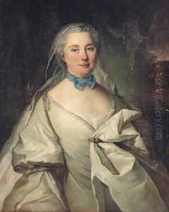 Portrait of a lady thought to be Marie Louise Heudey de Pommainville