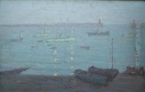 St. Ives, Dusk by Terrick John Williams