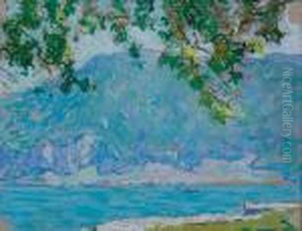 Lake Annecy, Pastel - view 1
