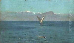 Sailing off the coast, thought to be Chile by Algernon Talmage