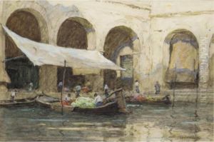 The Fruit Market, Venice by Terrick John Williams