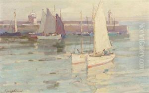Sailing Boats By A Jetty
