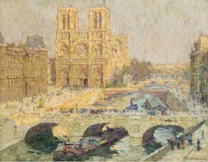 Notre Dame, Paris 1914 by Terrick John Williams
