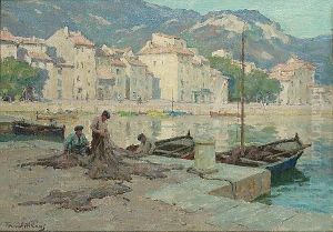 Net Mending, Cassis by Terrick John Williams