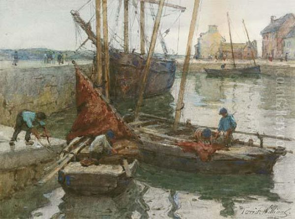 The Harbour At Concarneau - view 1