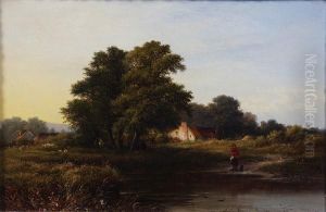 Figure By A Pond