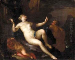 Venus with Satyrs by Mattys Terwesten