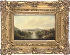 Figures By A River, Traditionally Identified As The Oundle, Suffolk; And The Old Mill