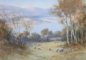 The River Conway, From Above Benarth Hill, North Wales