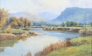 "river Conway, Trewfrew", Looking Towards Bettws-y-coed