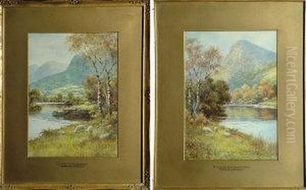 "bettwsycoed, River, Conway, North Wales" And "the Ferry, Conway, North Wales" - view 1