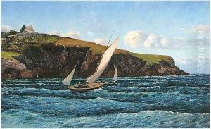 Sailing Yacht Off The Coast, Thought To Be Anglesey