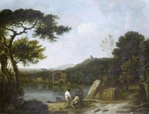 Lake Avernus With The Temple Of Apollo In Thedistance by Richard Wilson