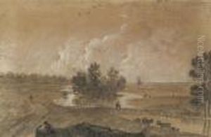 View Of Hounslow Heath, London by Richard Wilson