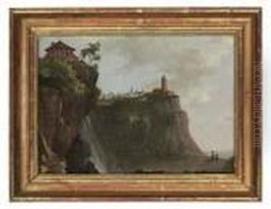 A Coastal Landscape, Traditionally Identified As Rhonda,spain by Richard Wilson