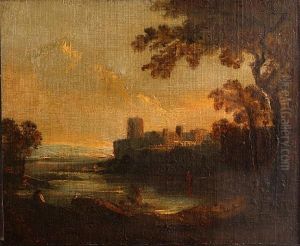 View In Glamorganshire - Dolbadarn Castle Andllyn Peris by Richard Wilson