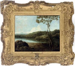 Figures Beside A Lake Figures Beside A Lake