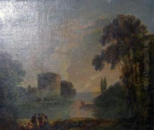 Figures By An Inlet
