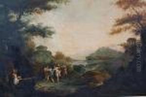 Classical Landscape With Bacchanaliandancers