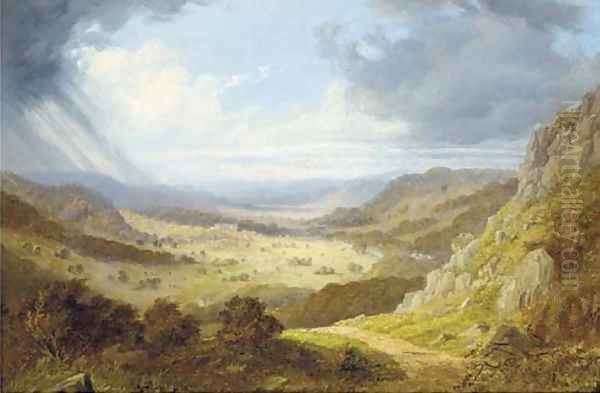 An approaching storm, Chatsworth, Derbyshire - view 1