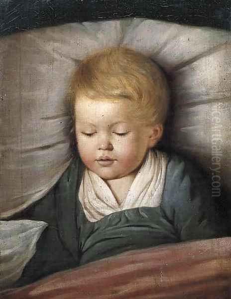 A young boy asleep - view 1
