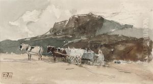 Carting Sand (illustrated); And Sandhills, Southbourne by Edmund Morison Wimperis