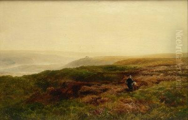 Goathland Moor With Figures In The Foreground - view 1
