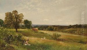On The North Downs by Edmund Morison Wimperis