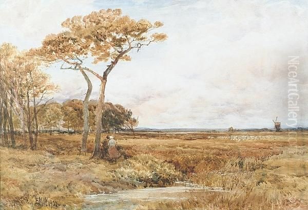 Figures In A Rural Landscape - view 1
