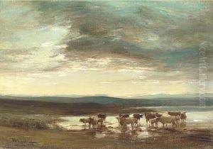 Cattle Watering by James Lawton Wingate