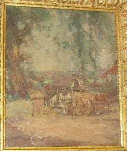 Horse And Cart On A Country Track Horse And Cart On A Country Track