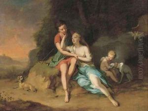 Venus and Adonis by Anton Wilhelm Tischbein