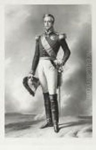 Full Length Portrait Of Henri D'orleans, Duc D'aumale by Franz Xavier Winterhalter