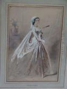Femme A L'eventail by Franz Xavier Winterhalter