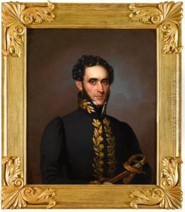Portrait Of A Military Officer by Franz Xavier Winterhalter