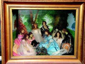 L'imperatrice Eugenie Et Ses Dames D'honneur by Franz Xavier Winterhalter
