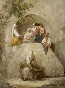 Women At A Well by Franz Xavier Winterhalter