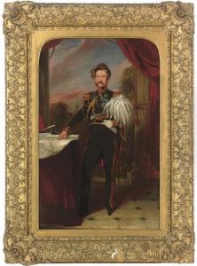 Portrait Of Don Carlos Maria by Franz Xavier Winterhalter